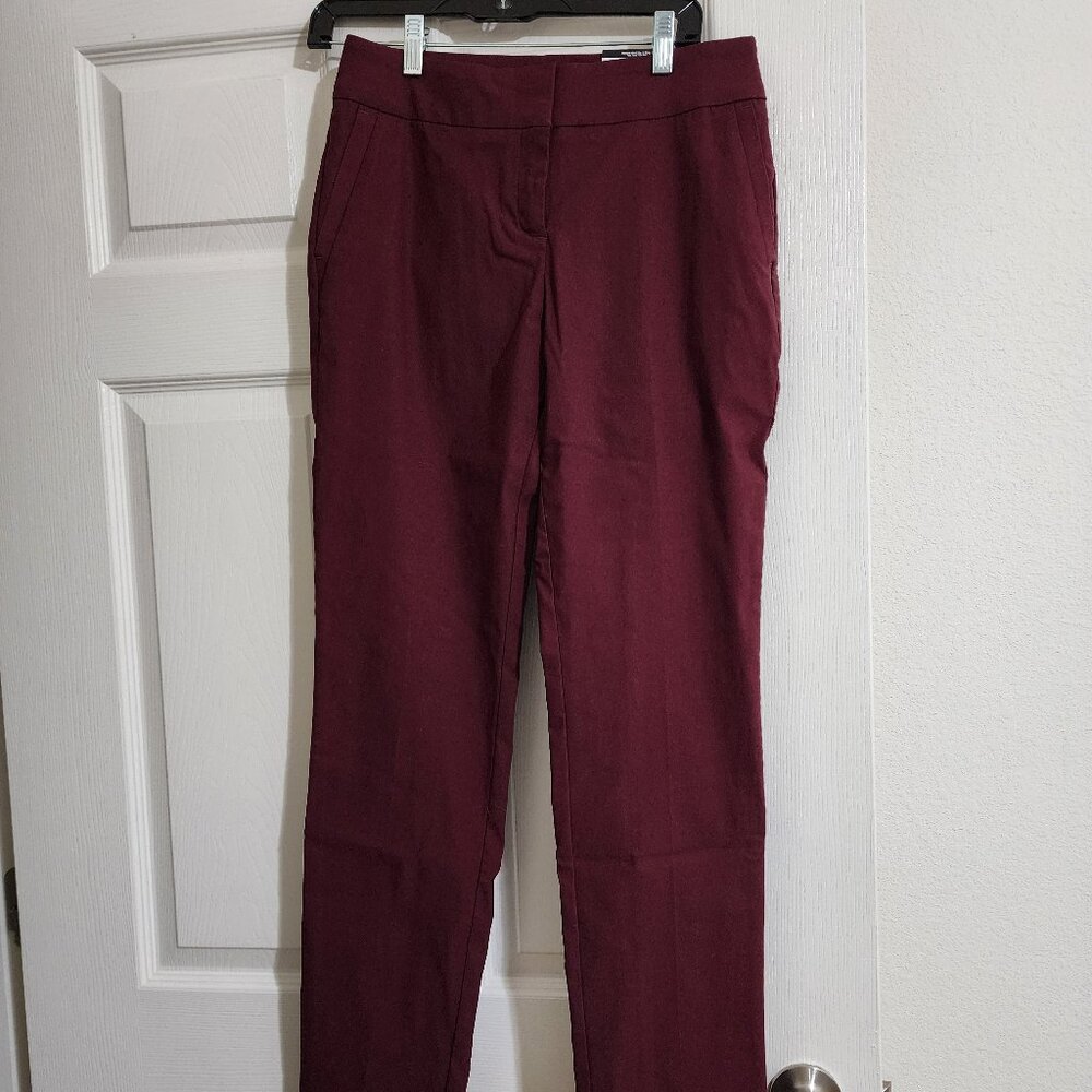 Worthington Maroon Slacks size 4 NWT